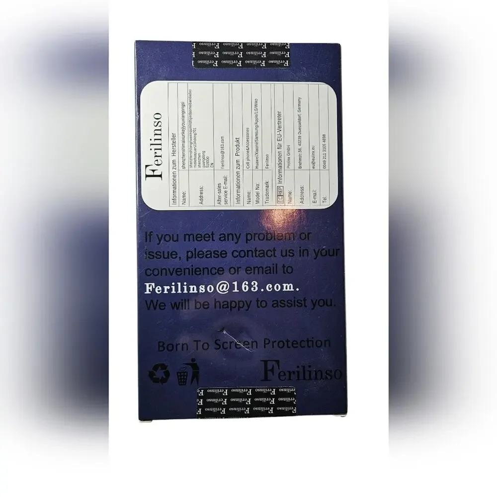 NWT - (2) Ferilinso Tempered Glass Screen Protector For iPhone 14 Plus & Pro Max